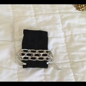 Stretch silver bracelet